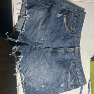RSQ Blue Distressed Jean Shorts